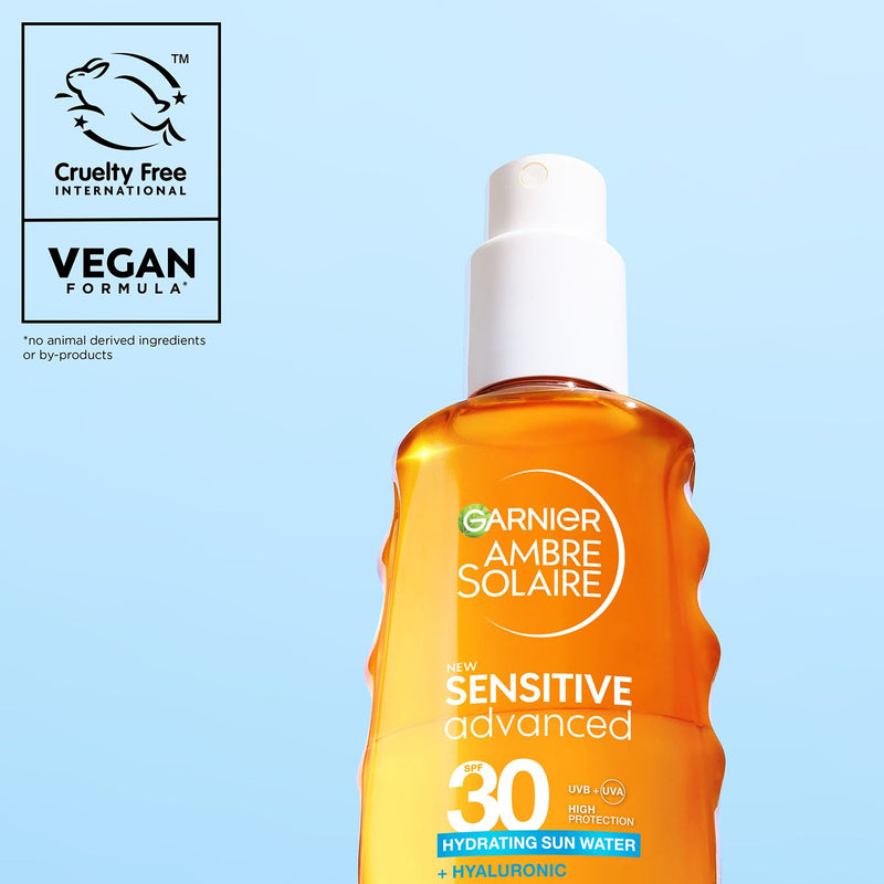 Garnier Ambre Solaire Sun Water SPF 30 sunscreen, UK version