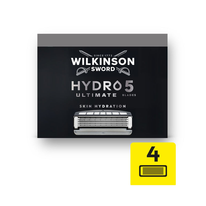 Wilkinson Sword Hydro 5 Ultimate razor blade refills 4 pack, UK version
