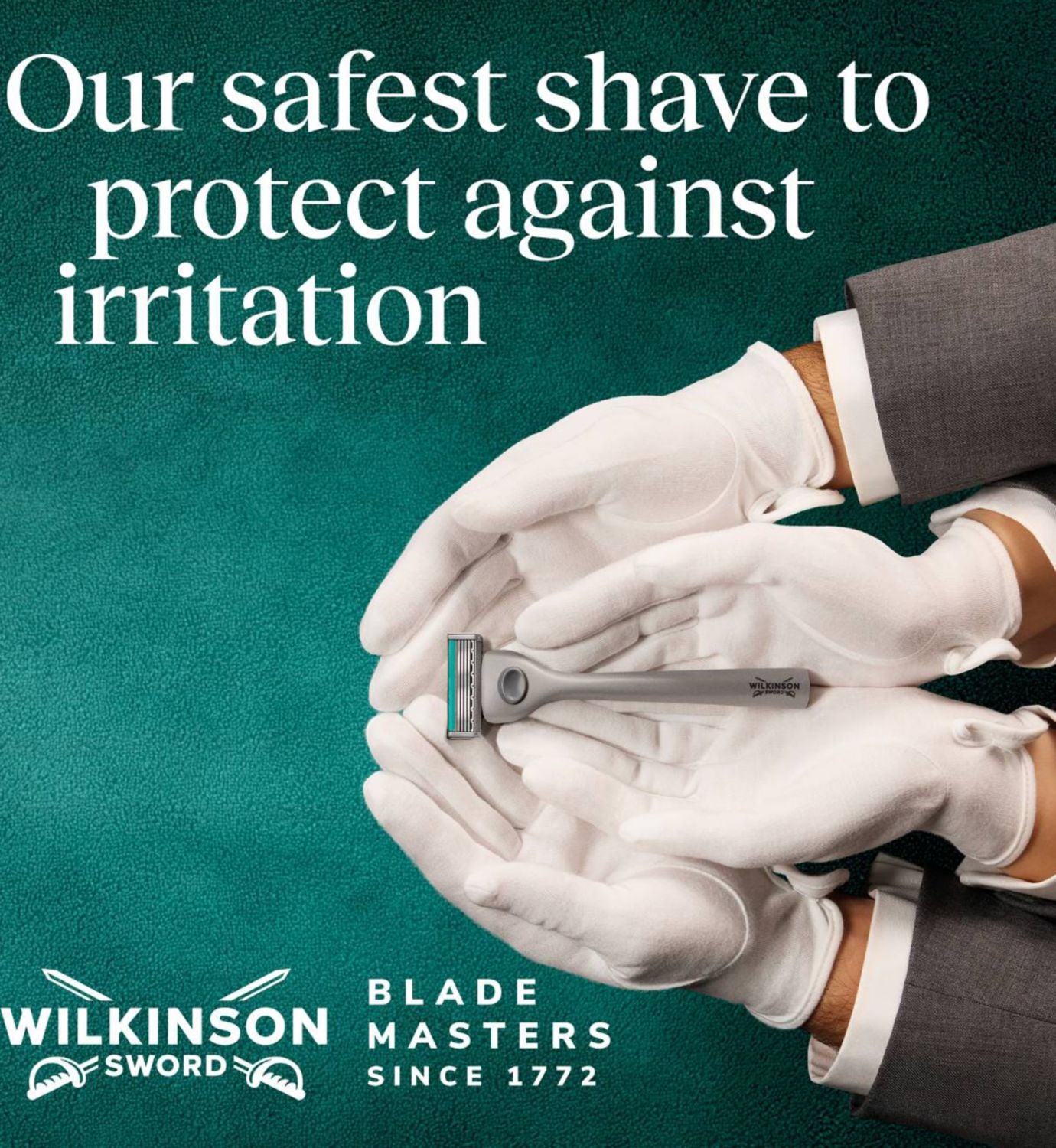 Wilkinson Sword Quattro men's razor and 9 blade refills (British brand)