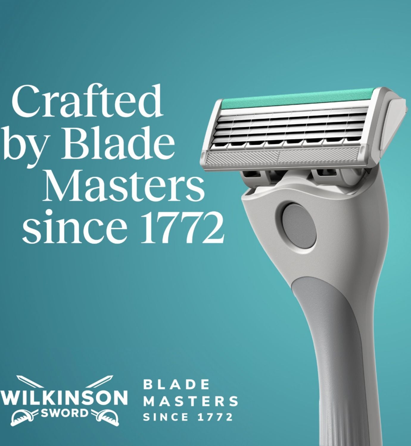 Wilkinson Sword Quattro men's razor and 9 blade refills (British brand)