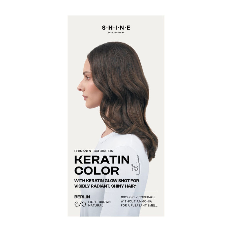 SHINE Professional permanent hair dye Light Brown Natural Berlin (British brand)