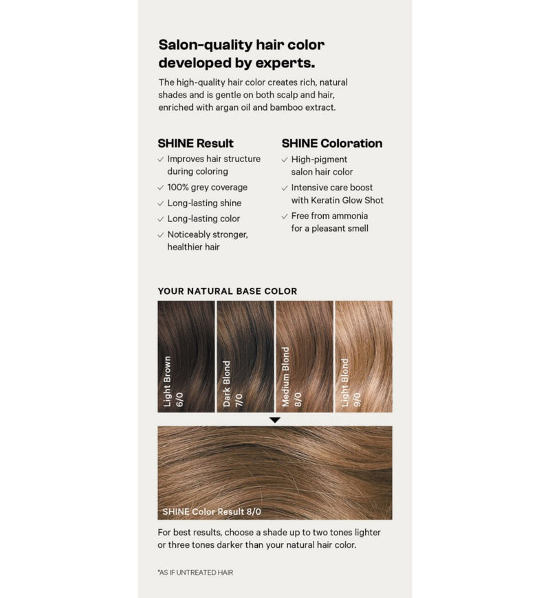 SHINE Professional hair dye medium blond Amsterdam (British brand)