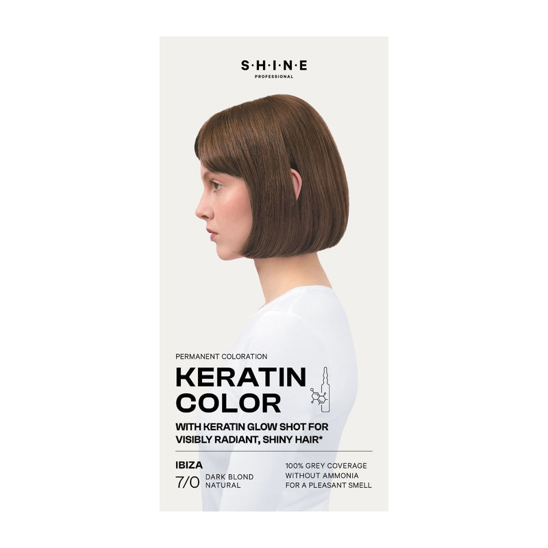 SHINE Professional permanent hair dye dark blond Ibiza - British product