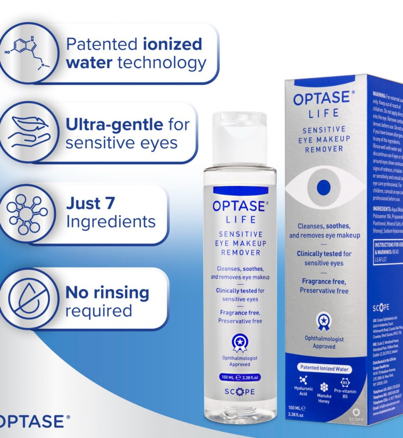 HYCOSAN Extra and OPTASE Life dry eye kit imported from the UK