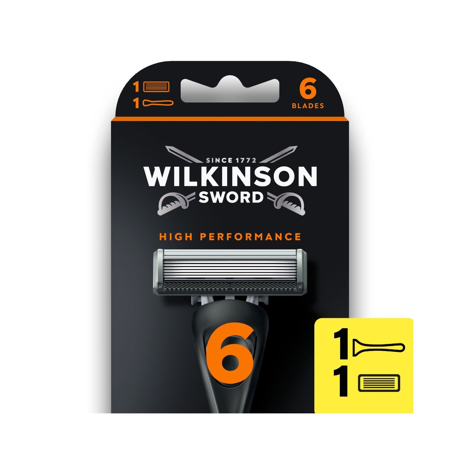 Wilkinson Sword 6 razor blades 1 pack - British product