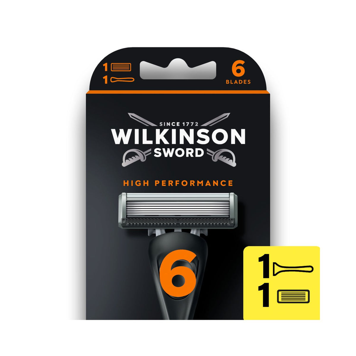 Wilkinson Sword 6 razor blades 1 pack - British product