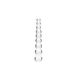 Clarity Elysian Pearls glass dildo with graduated beads (British brand)