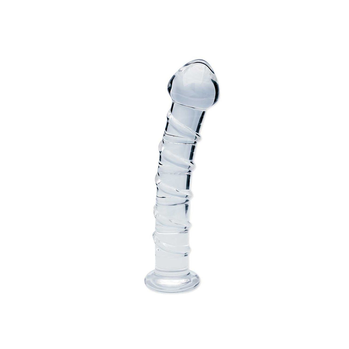 Clarity Seraphic Spiral glass dildo 160mm - British product