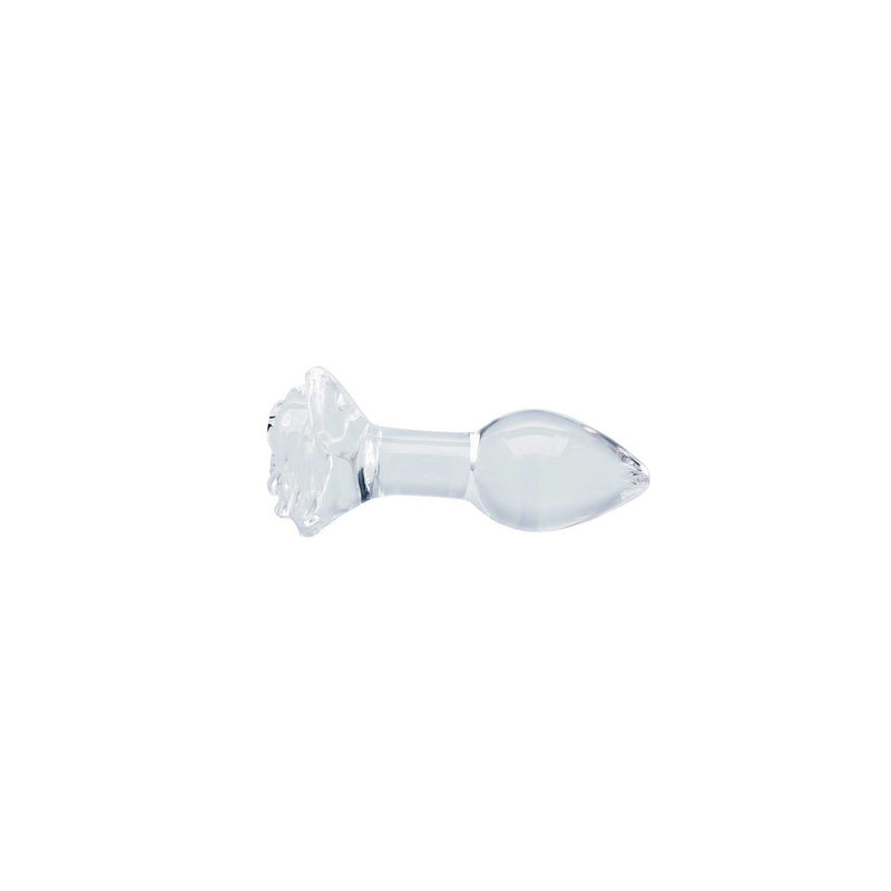 Clarity Utopian Bloom glass butt plug 108mm, UK version