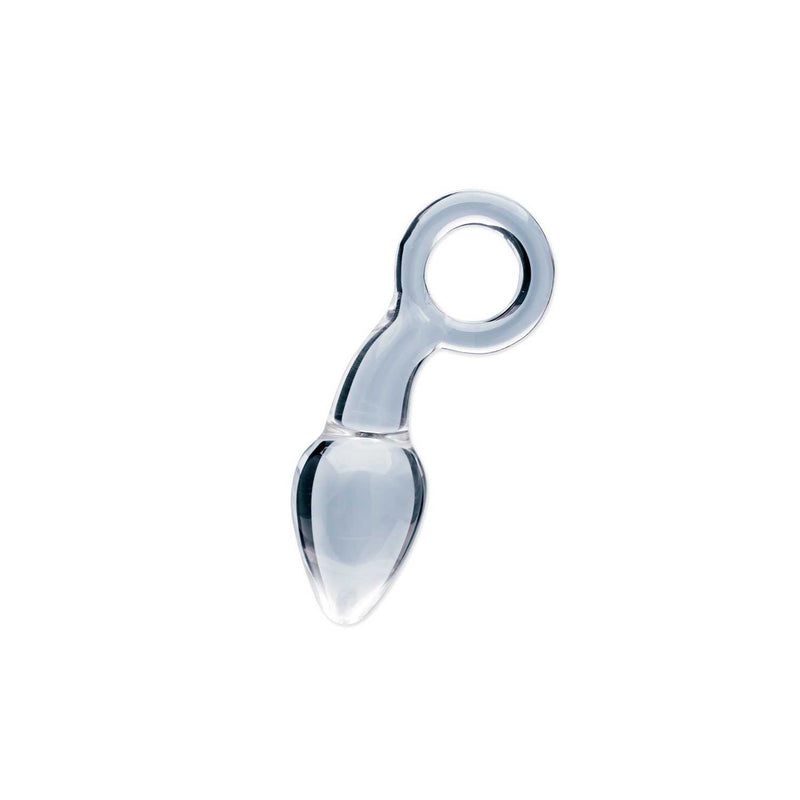 Clarity Utopian Delight glass butt plug, imported from the UK
