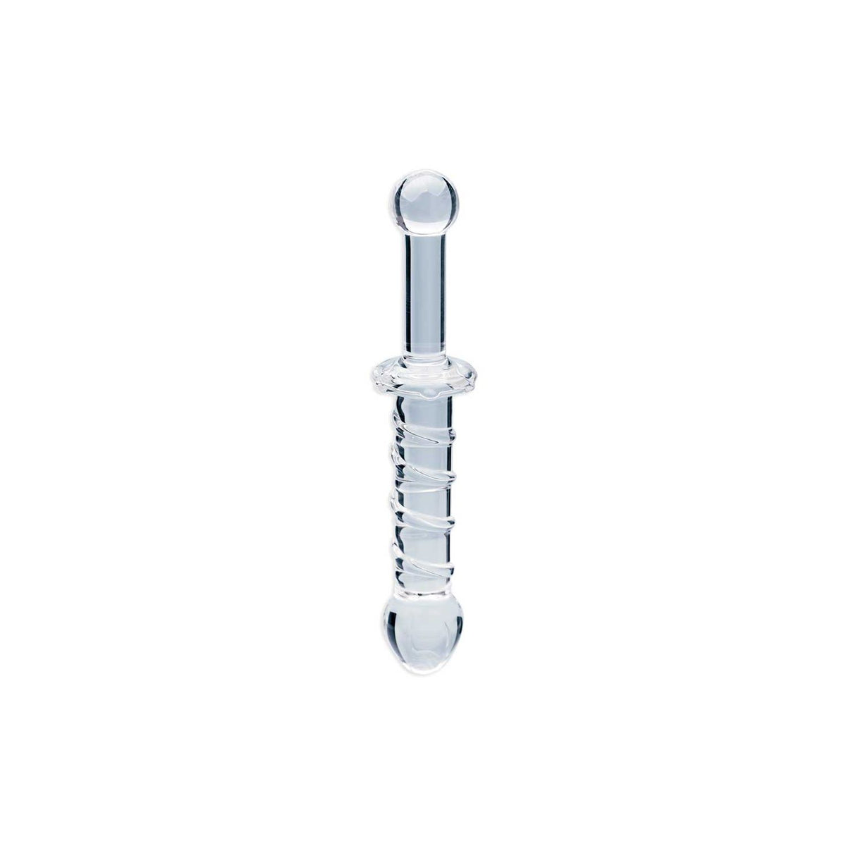 Clarity Elysian Swirl glass dildo 143mm, UK version
