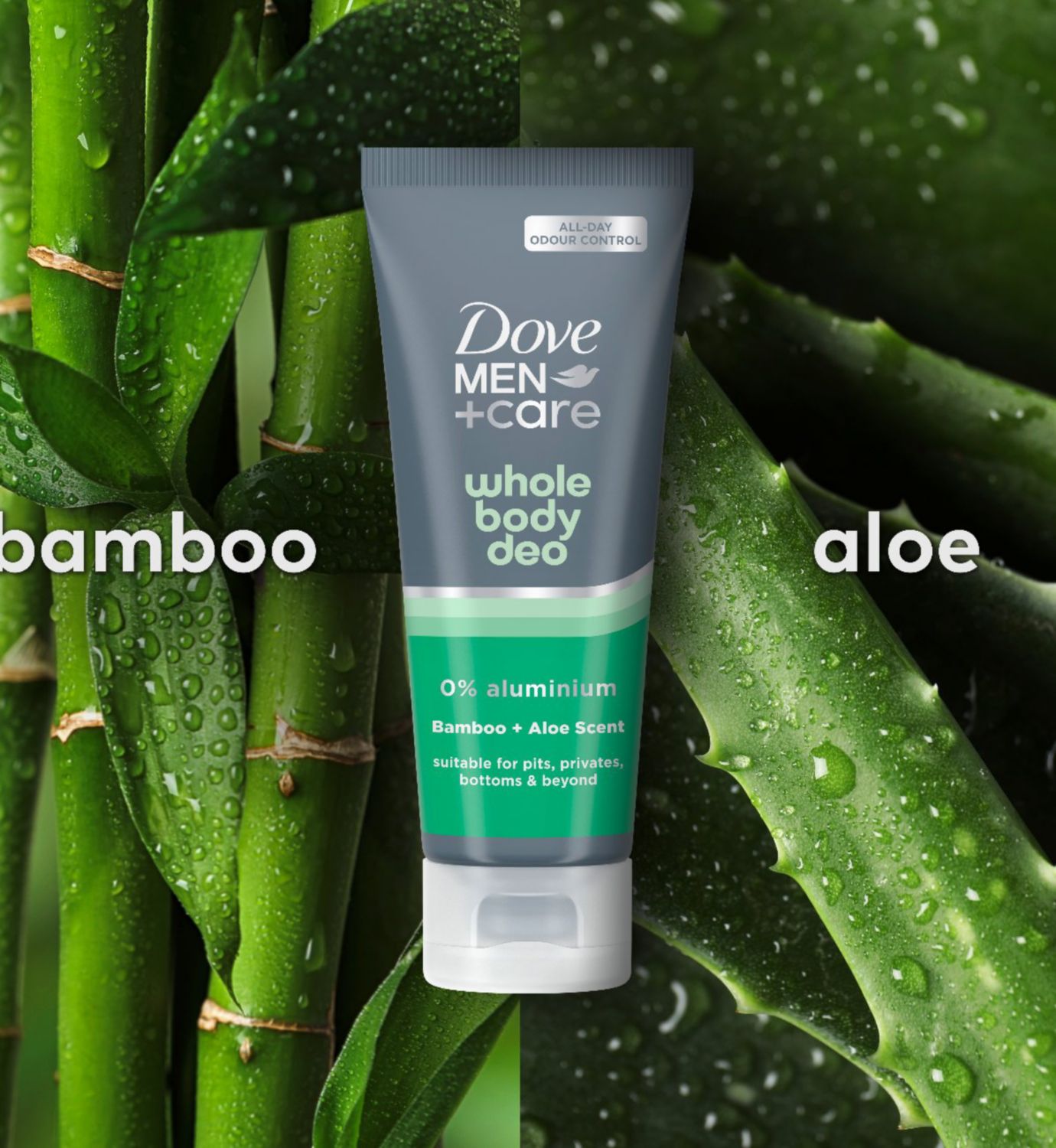 Dove Men+Care Bamboo & Aloe deodorant cream 75ml, imported from the UK