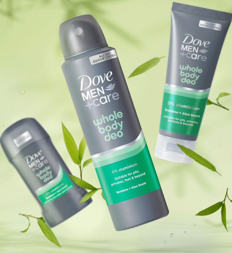 Dove Men+Care Bamboo & Aloe deodorant cream 75ml, imported from the UK