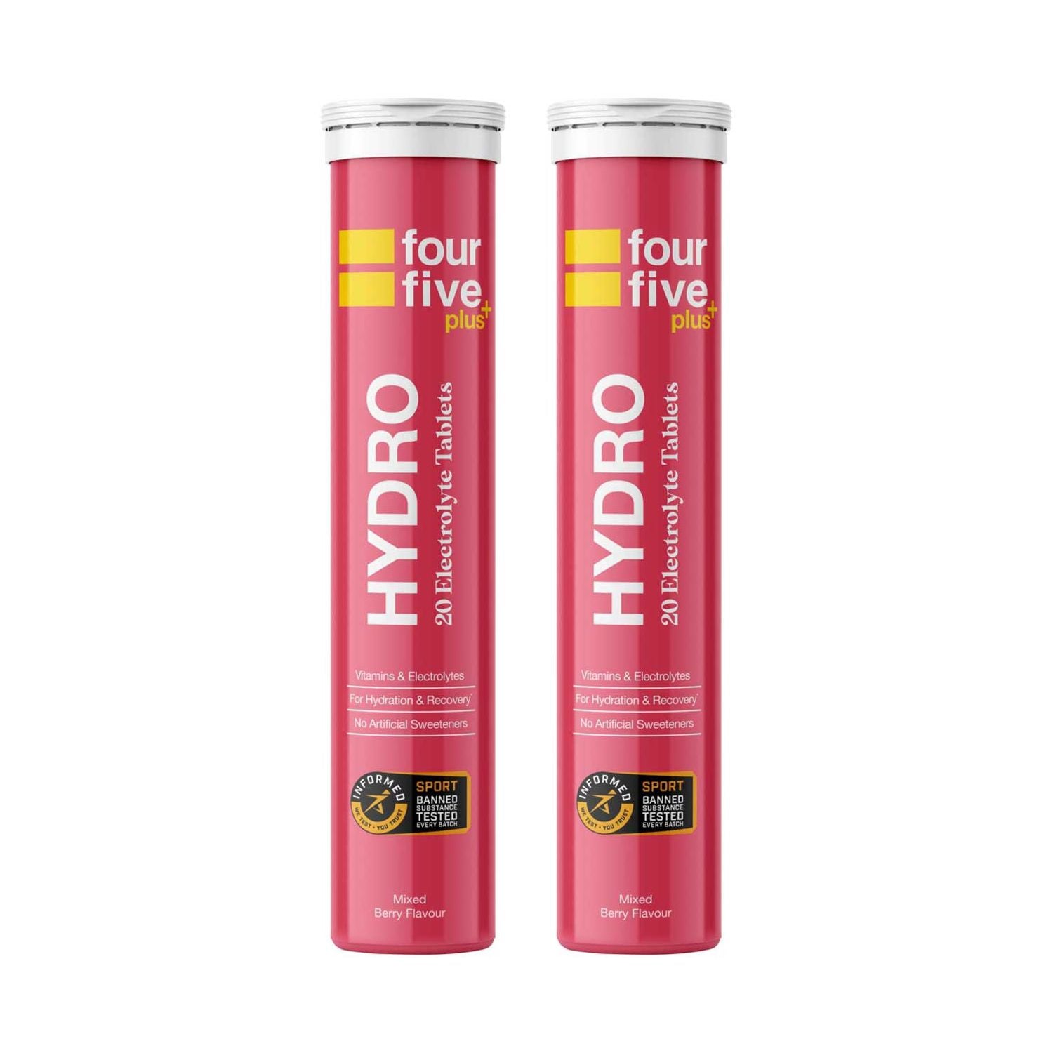 fourfive mixed berry hydration tablets bundle (British brand)