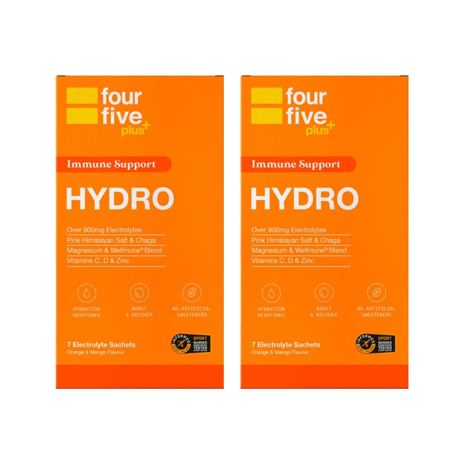fourfive Orange and Mango Hydra Bundle 2-pack, UK version
