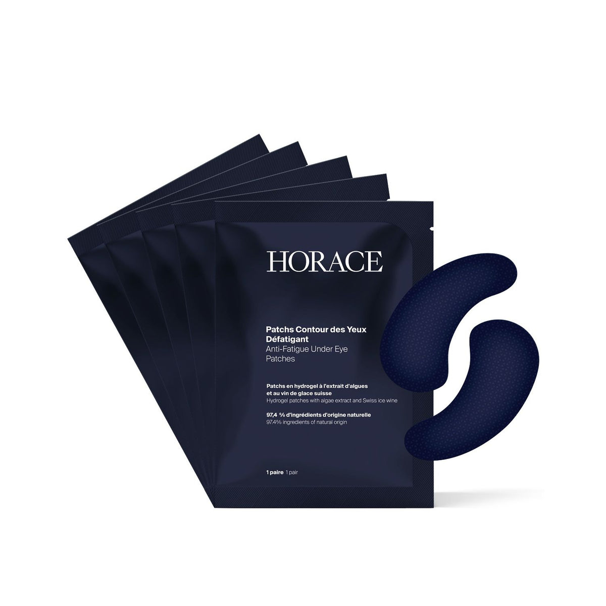 Horace under eye patches 5 pairs, imported from the UK