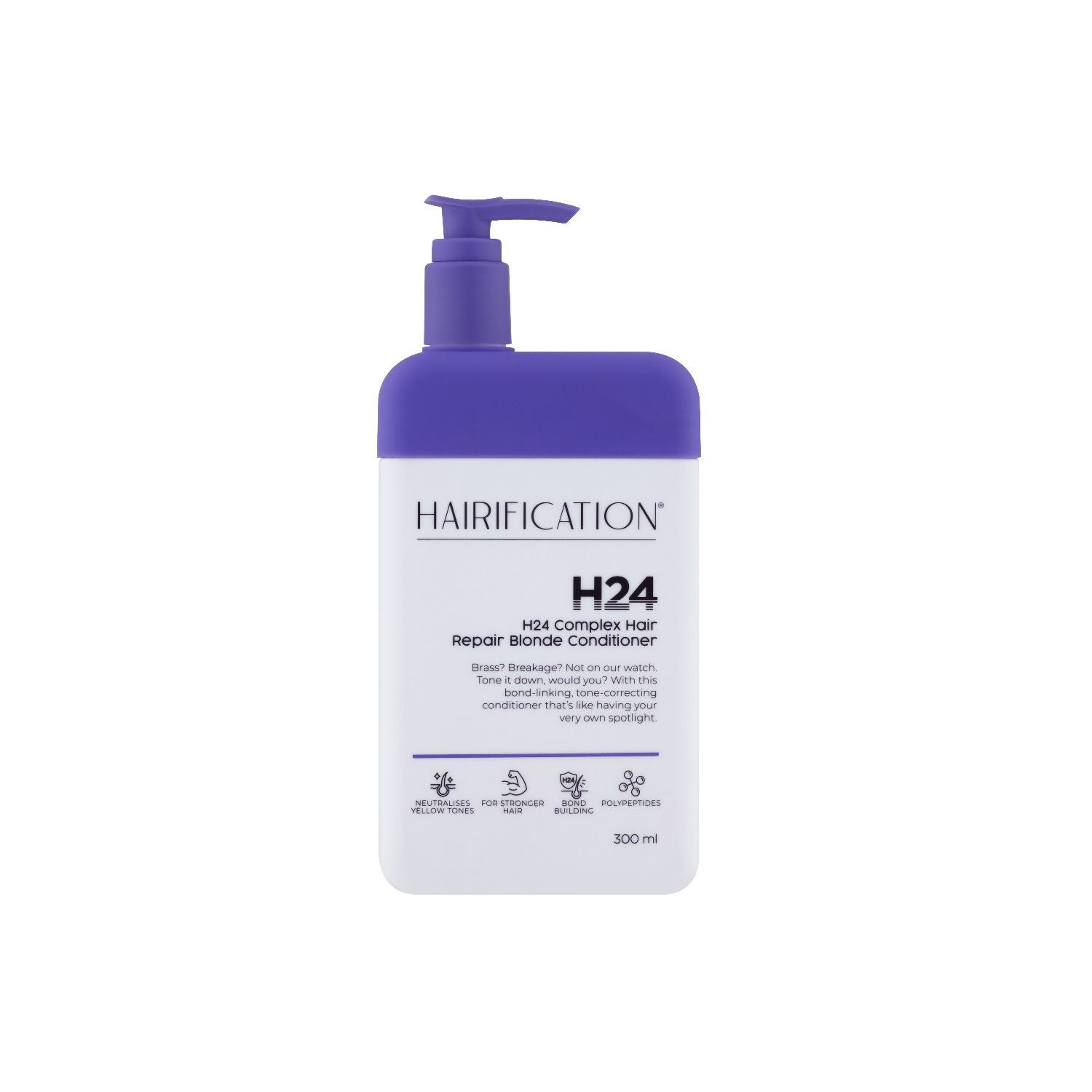 Hairification H24 Complex Blonde Conditioner 300ml, imported from the UK