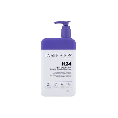 Boots Hairification H24 Complex Hair Repair Blonde Shampoo 300ml- Buy online at McGrocer