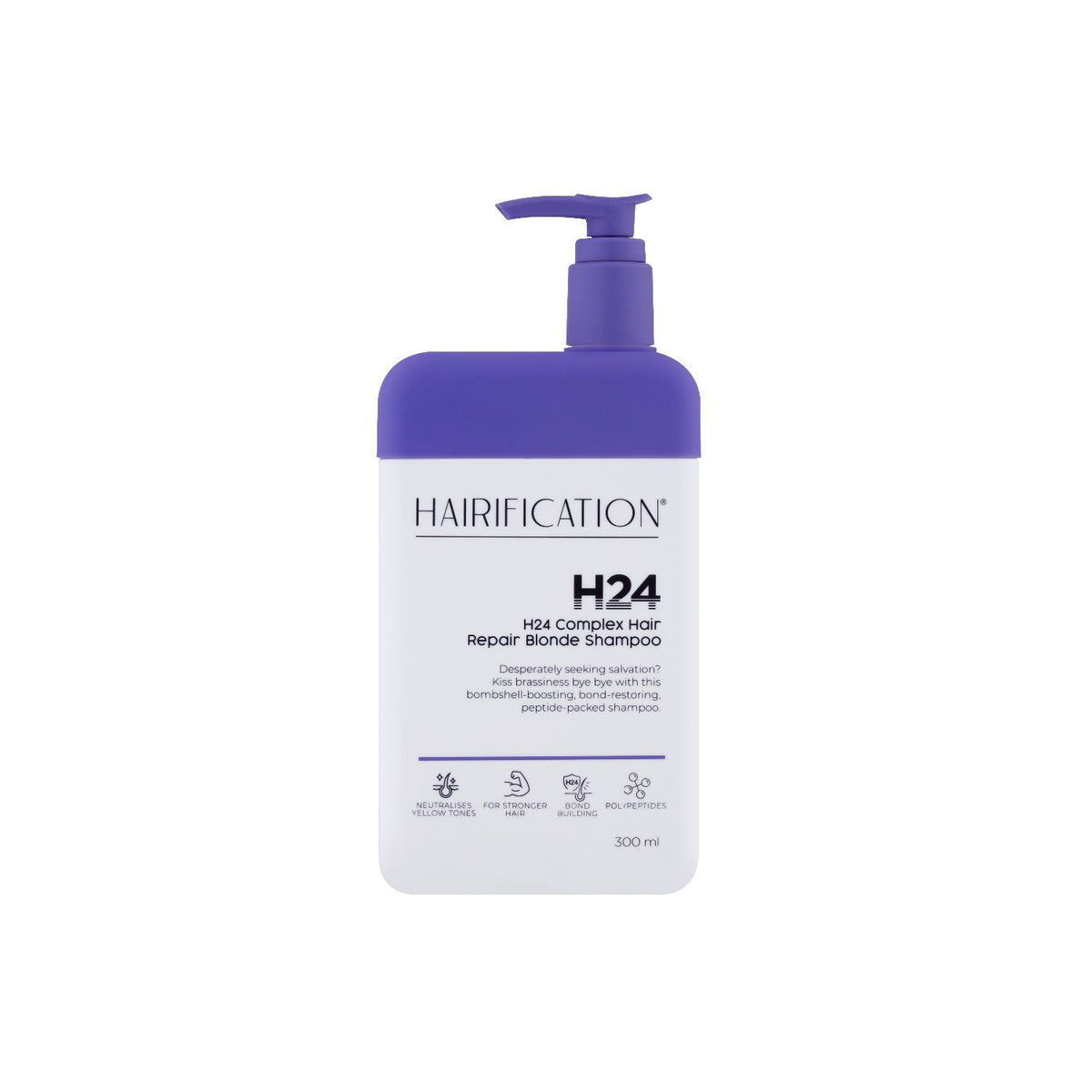 Hairification H24 Complex Blonde Shampoo 300ml - British product