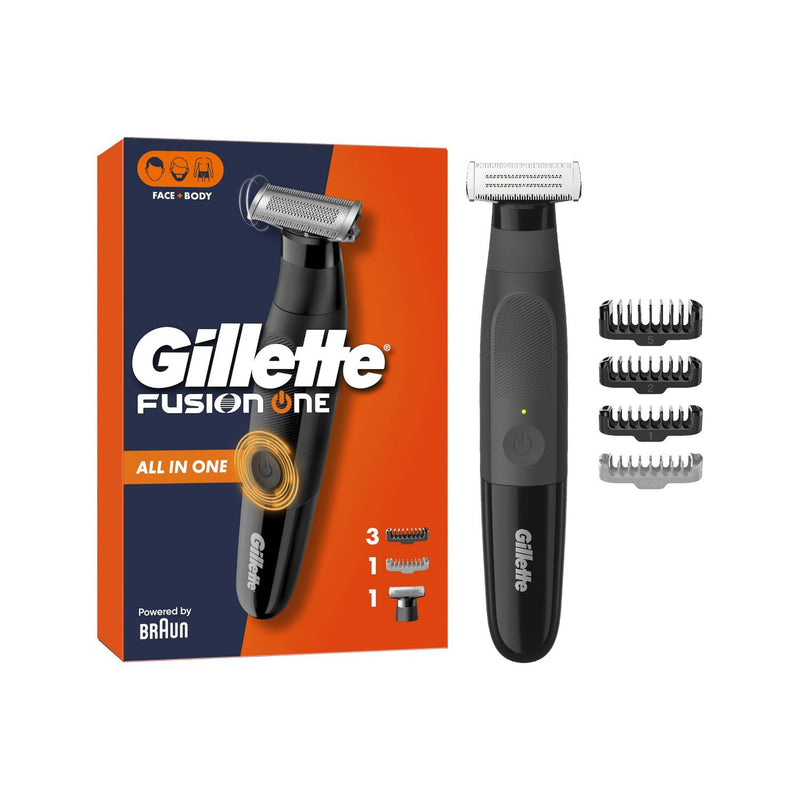Gillette Fusion One hybrid beard trimmer and shaver - British product