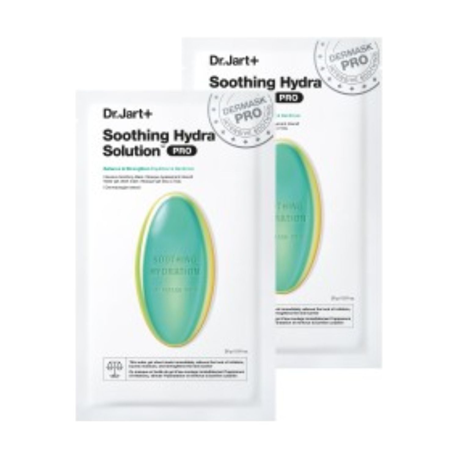 Dr.Jart+ Soothing Hydra Solution Pro sheet mask duo (British brand)
