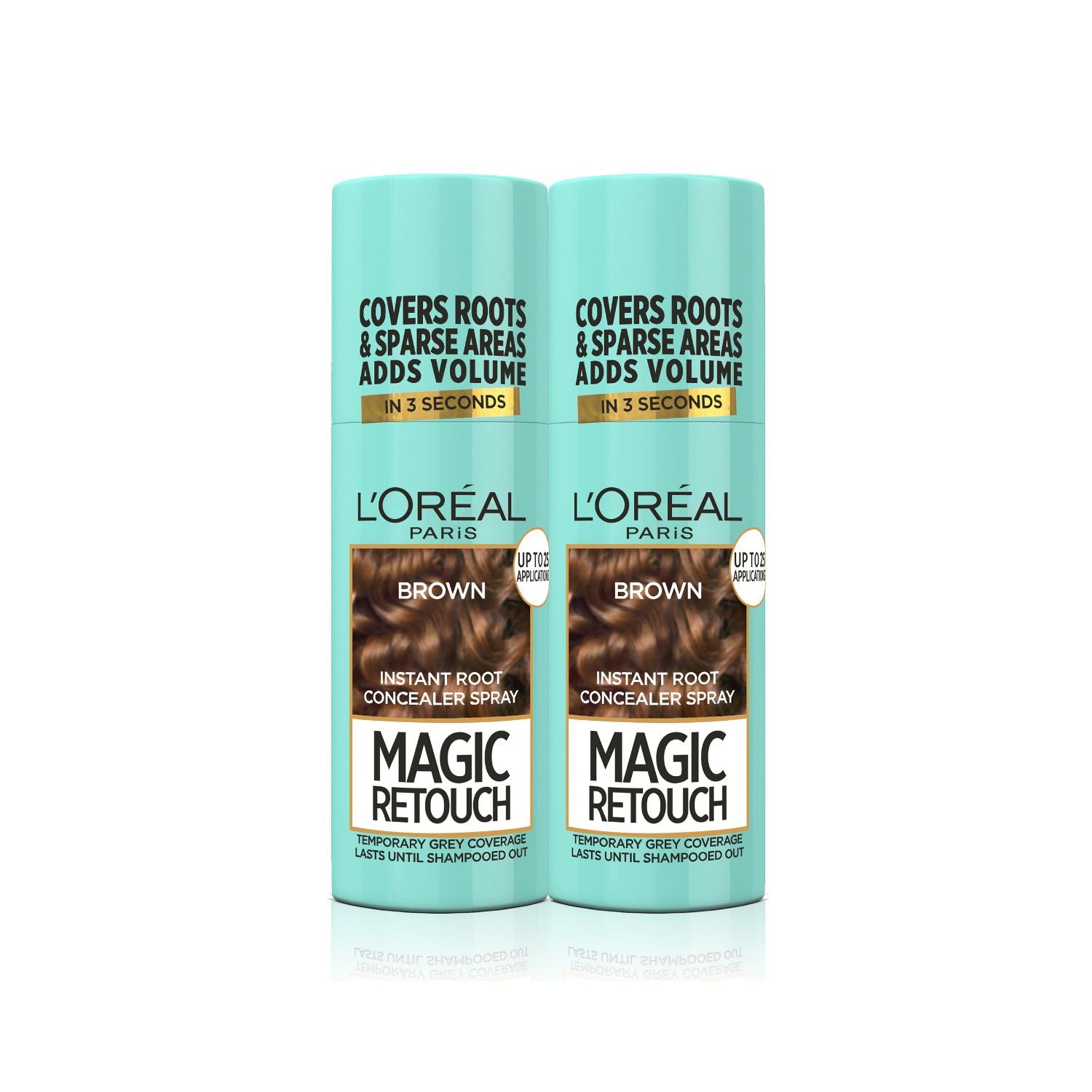 L'Oreal Paris root touch-up spray brown bundle (British brand)