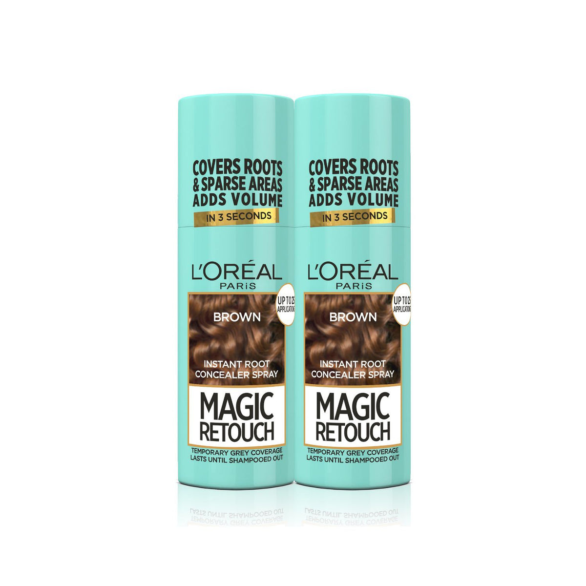 L'Oreal Paris root touch-up spray brown bundle (British brand)