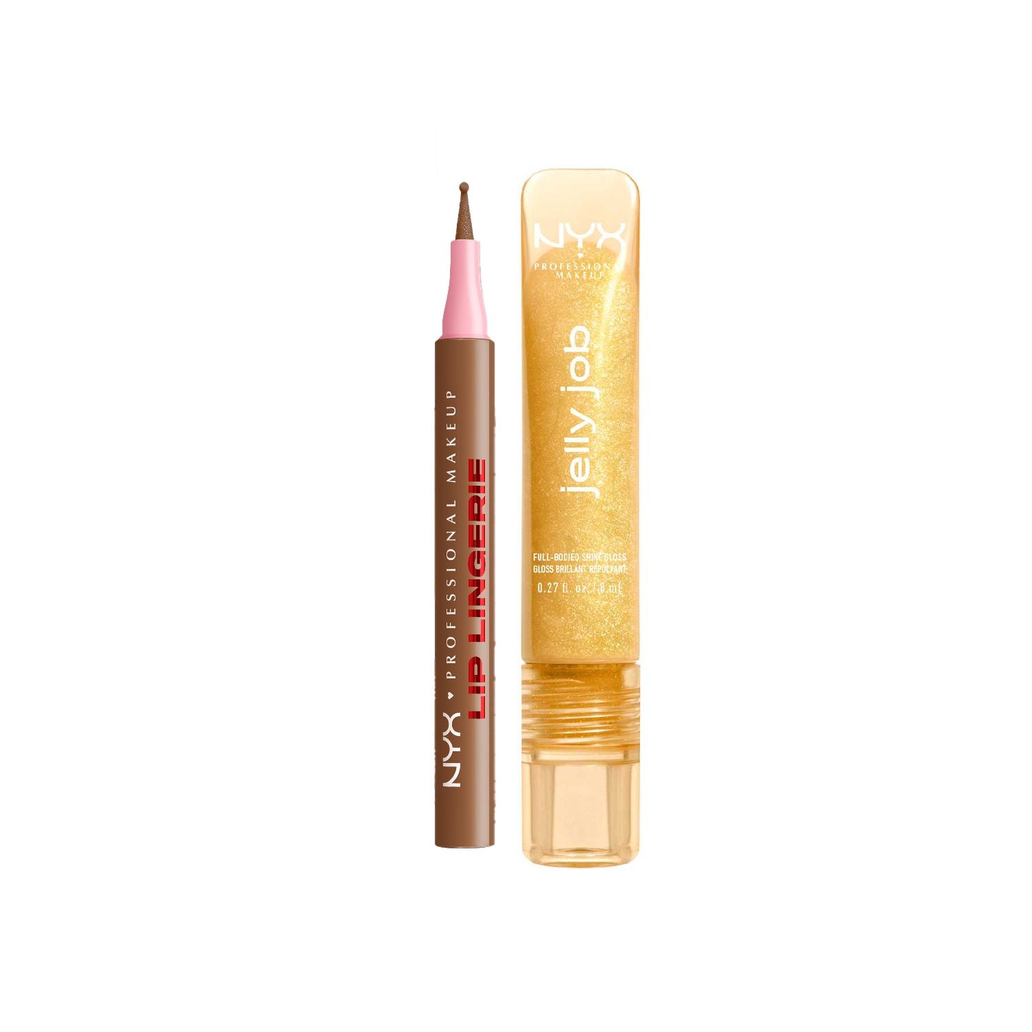NYX lip liner gloss duo Steamy Spice Glow Job UK version