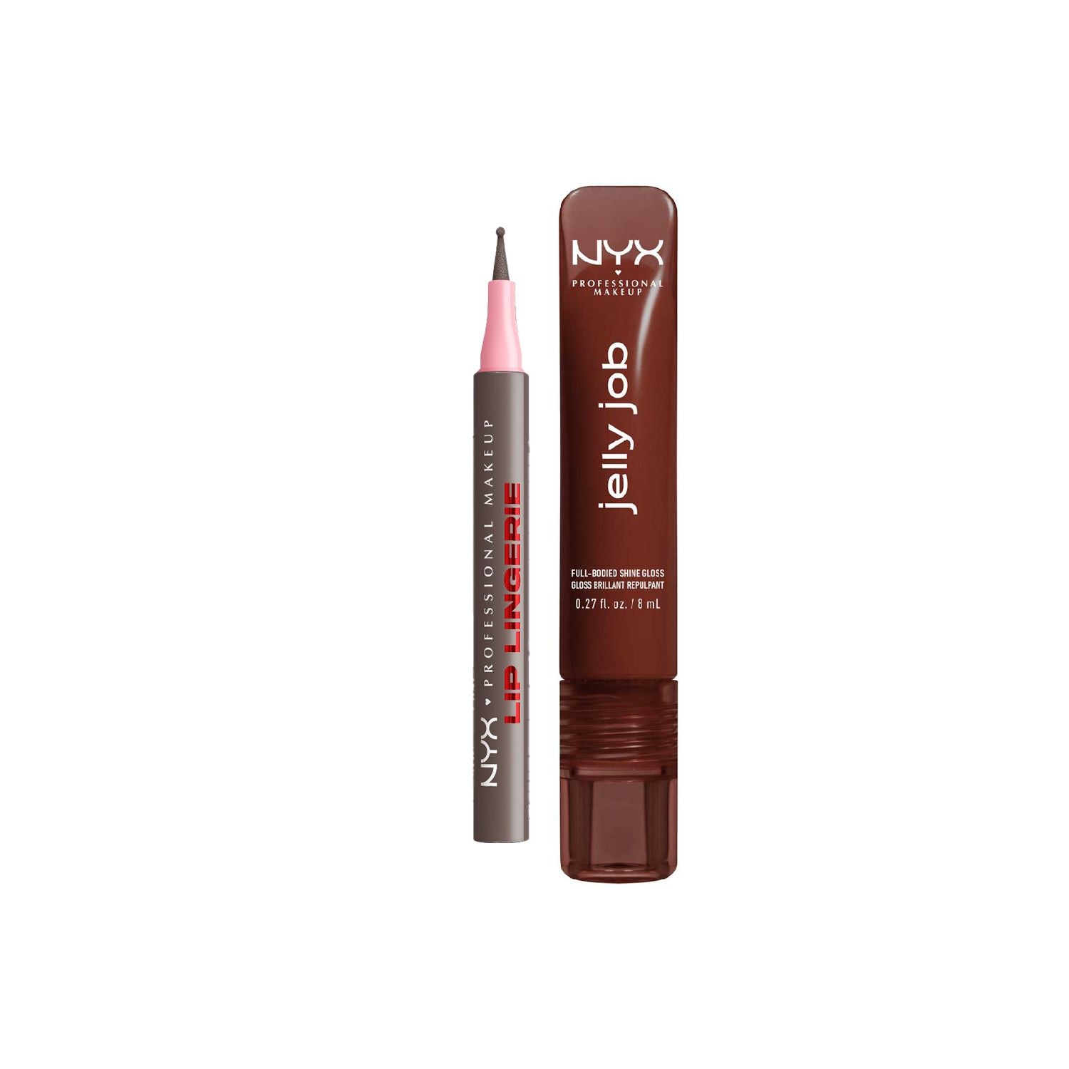NYX Lip Lingerie liner and Jelly Job gloss bundle, UK version