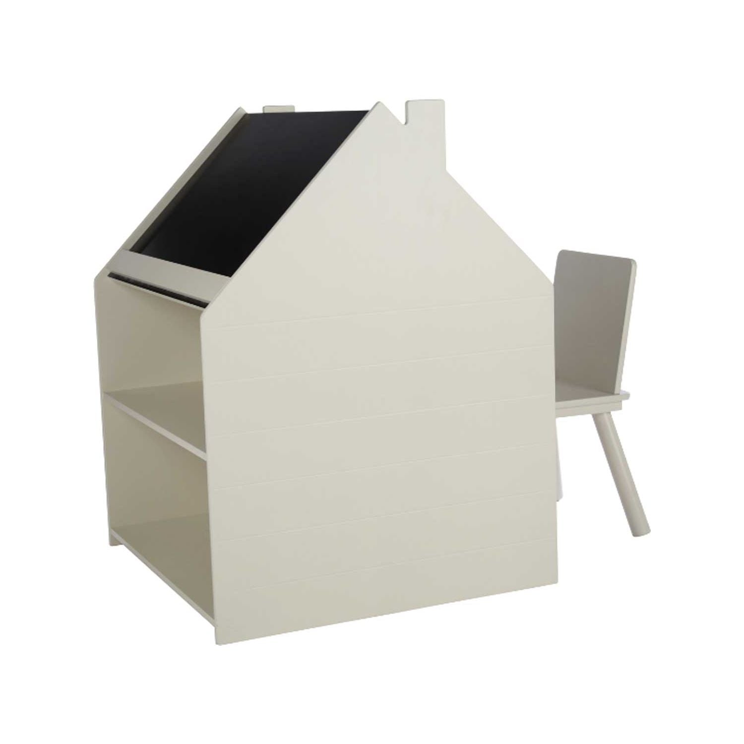 CuddleCo Play House Desk with easel and chair, Pebble colour, UK version