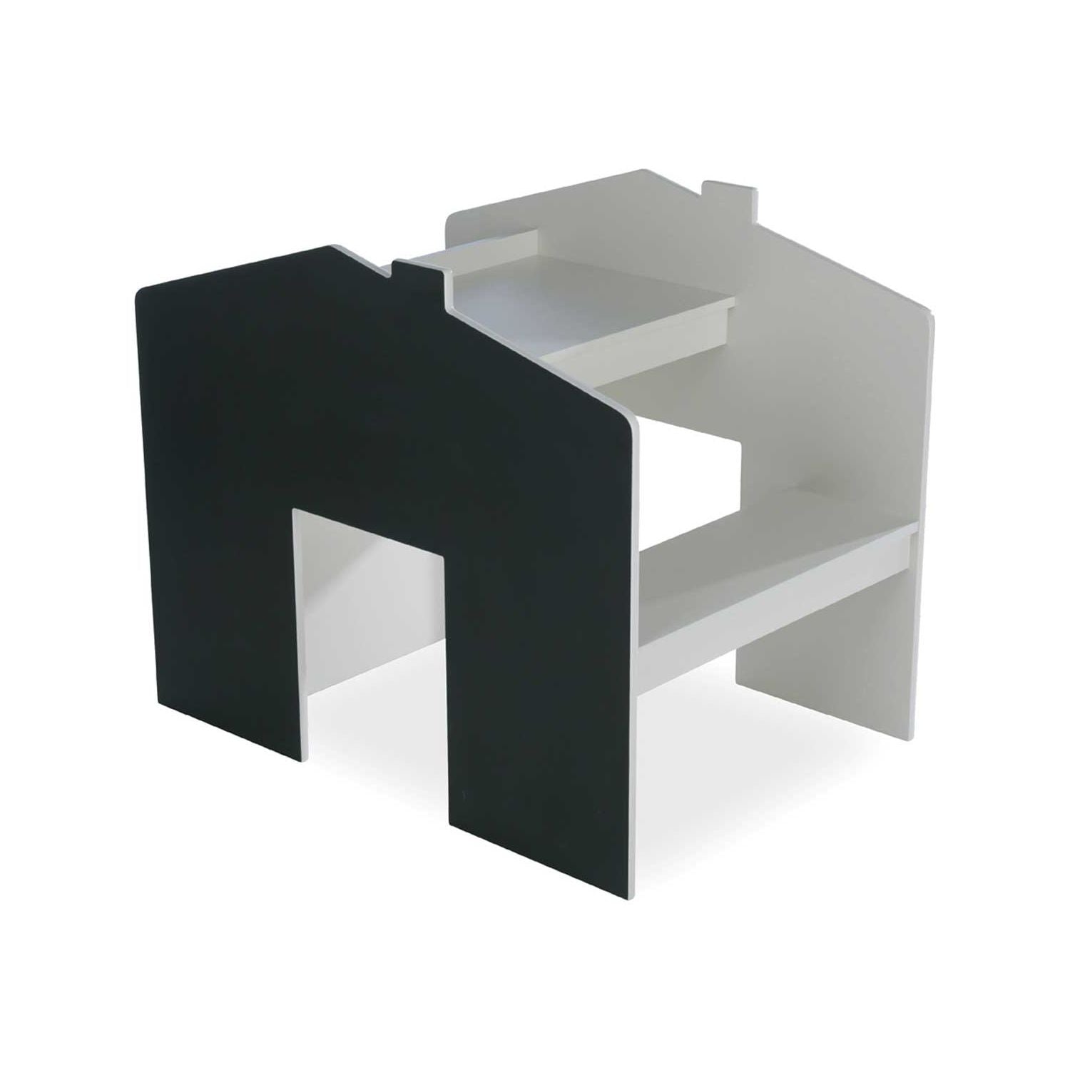 CuddleCo children's desk with bench in Pebble, UK version