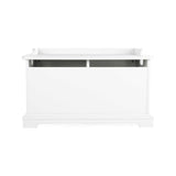 CuddleCo Beaumont nursery storage box in white (British brand)