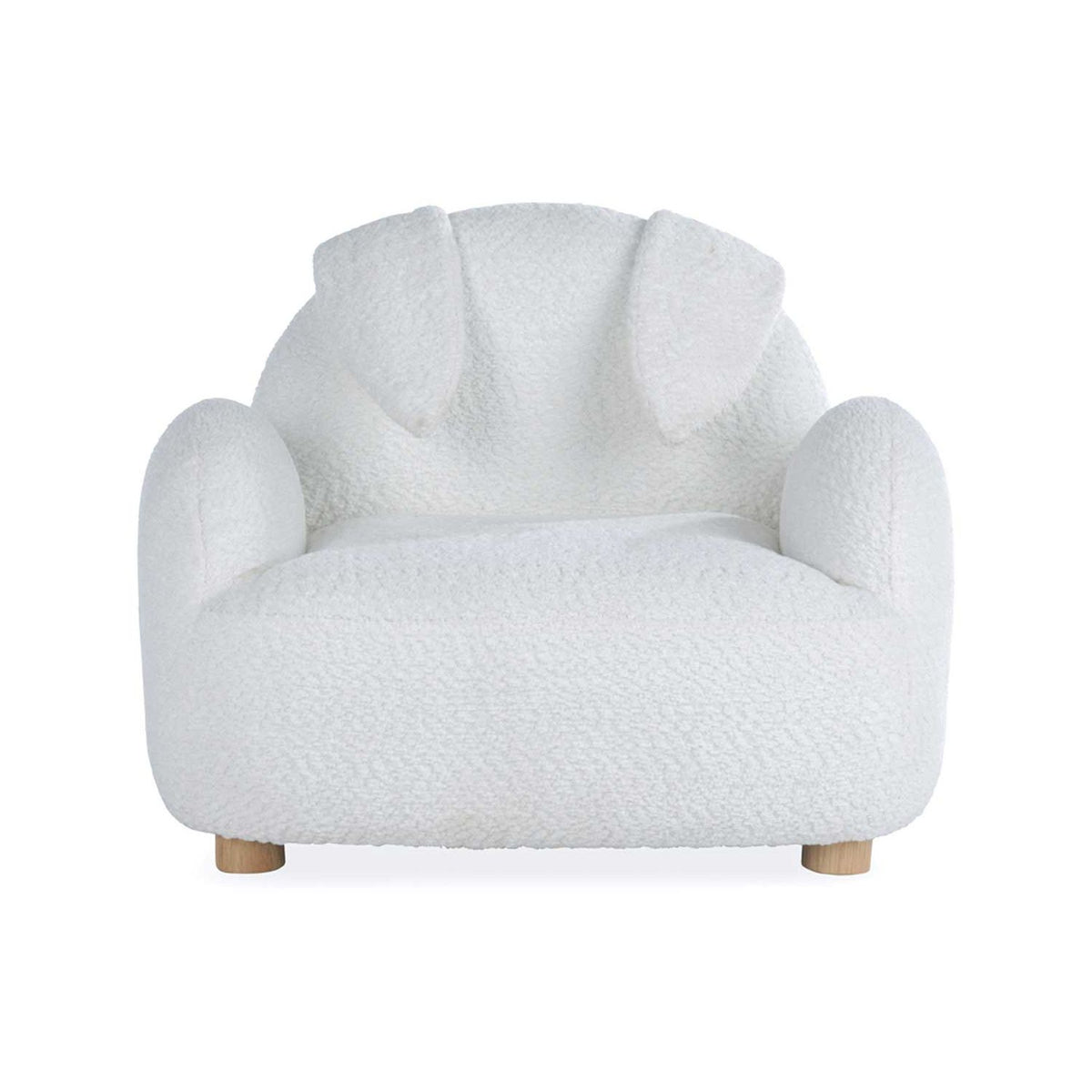 CuddleCo bunny kids chair boucle off white - British product