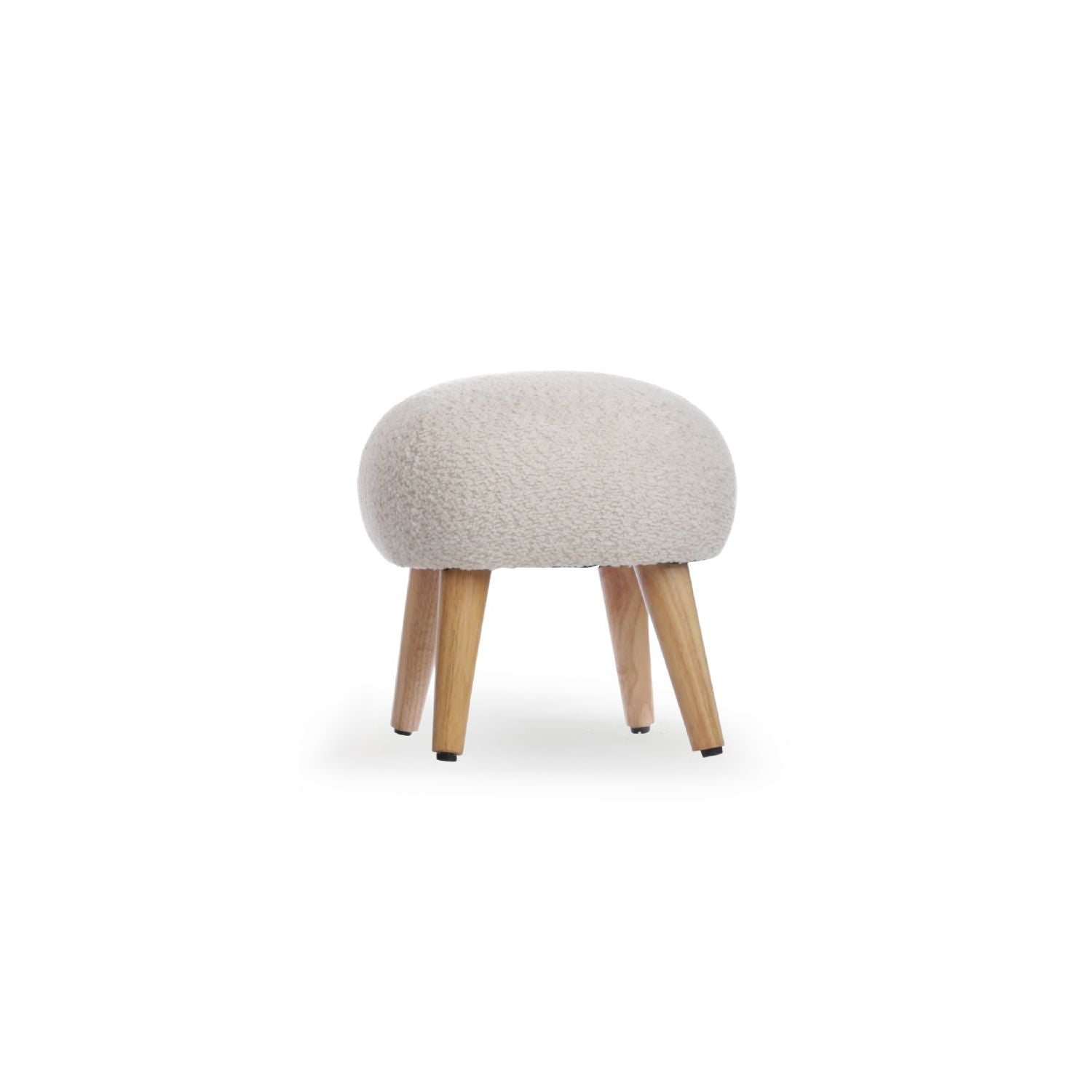 CuddleCo boucle foot stool Mushroom (British brand)