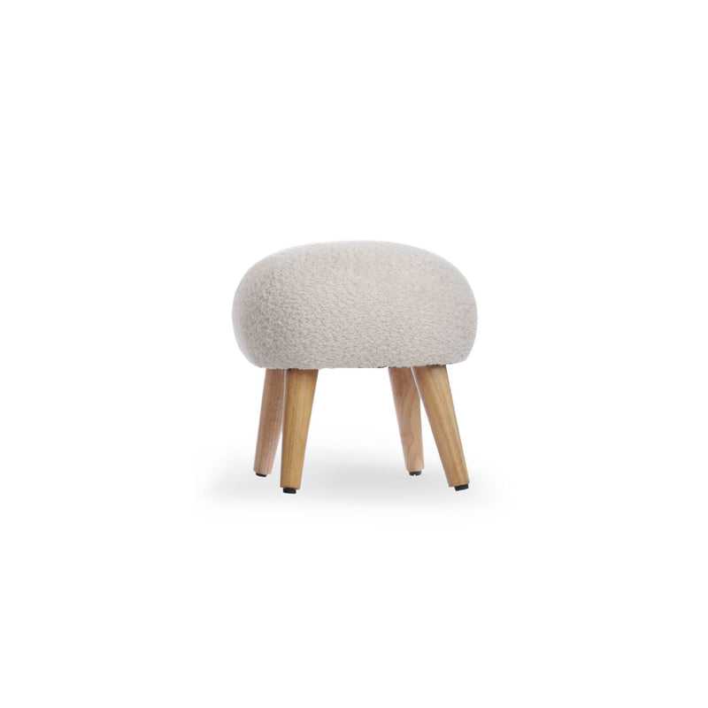 CuddleCo boucle foot stool Mushroom (British brand)