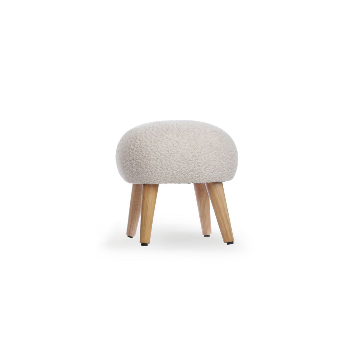 CuddleCo boucle foot stool Mushroom (British brand)
