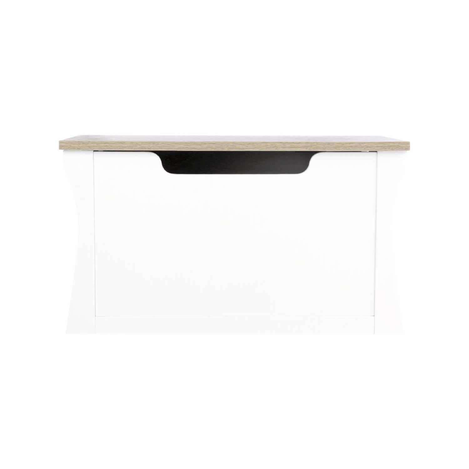 CuddleCo Clara storage chest white and ash - British product