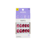 KISS Core Magnetic Nails Flaming short round 32 count, UK version