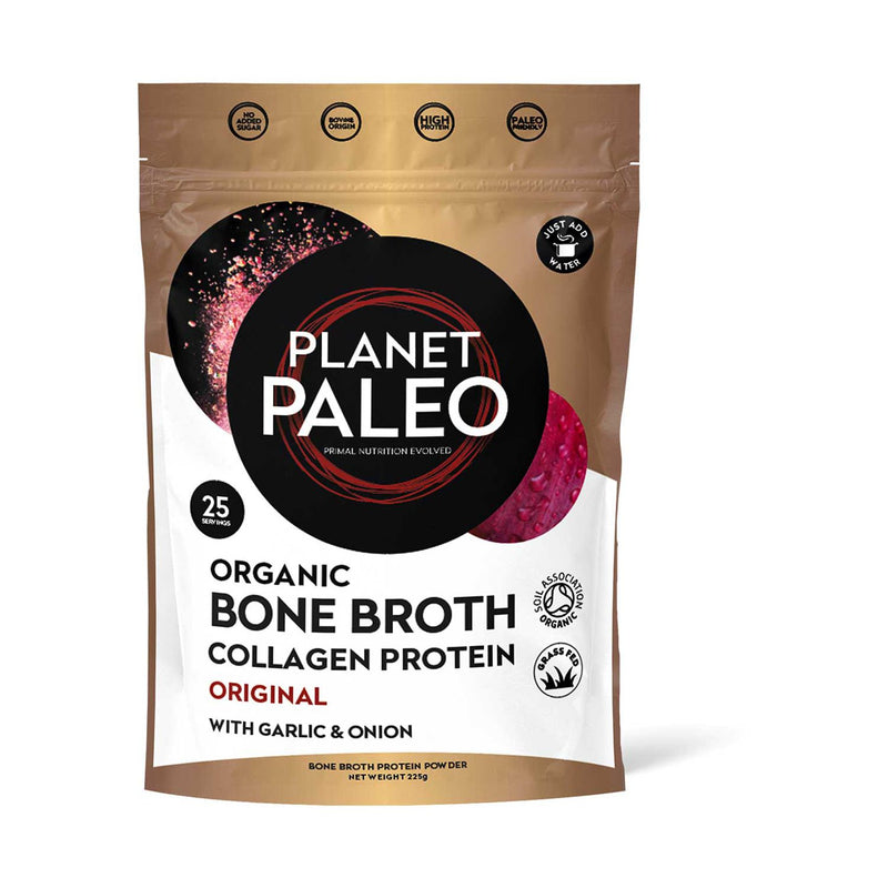 Planet Paleo organic bone broth protein powder original 225g (British brand)