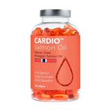 Cardio Salmon Oil 180 capsules supplement bottle - British product