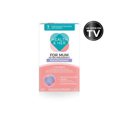 Boots Health & Her For Mum Breastfeeding Multi-Nutrient Support Supplement - 60 Capsules- Buy online at McGrocer