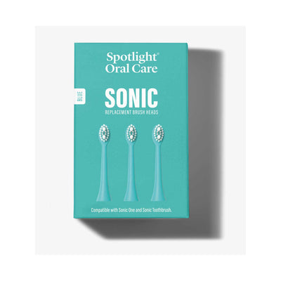 Boots Spotlight Oral Care Sonic Replacement Heads in Blue (3 Pack)- Buy online at McGrocer
