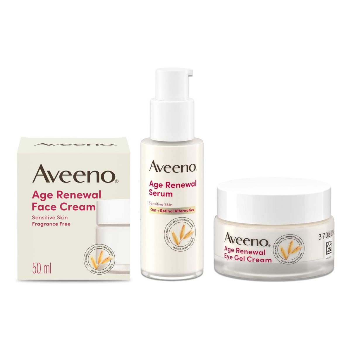 Aveeno Calm & Restore Age Renewal bundle, UK version