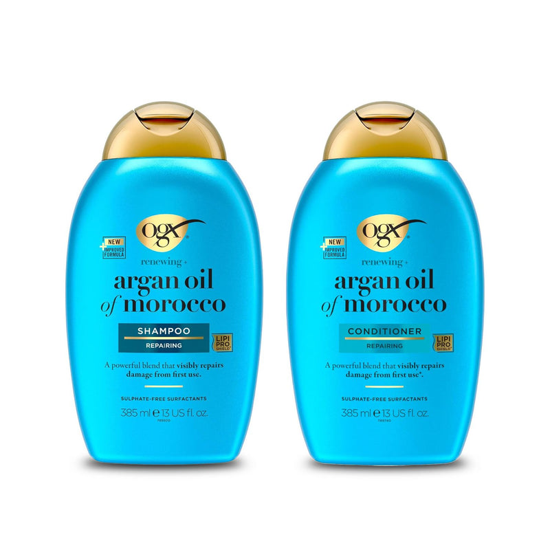 OGX Argan Oil shampoo and conditioner duo 385ml each, UK version