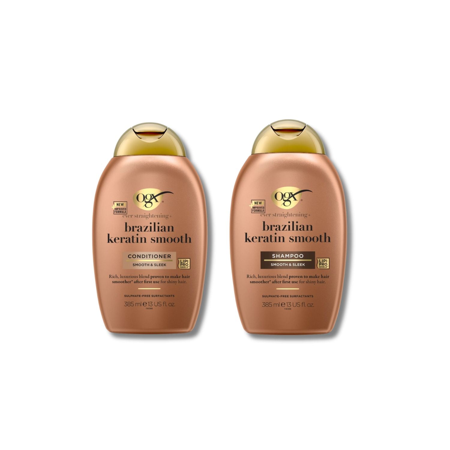 OGX keratin shampoo and conditioner duo 385ml (British brand)