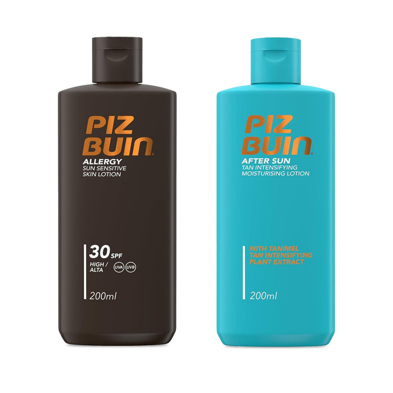 Piz Buin allergy sun protection lotion and aftersun duo 200ml - British product