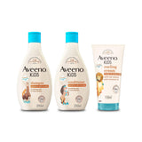 Aveeno Kids Curly Hair Bundle shampoo conditioner and curling cream - British product