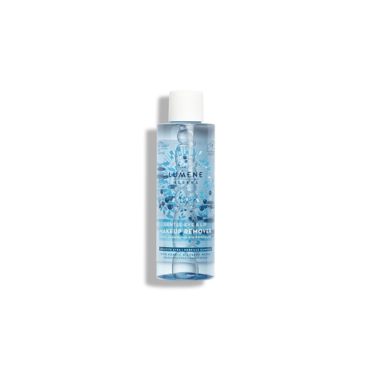 LUMENE gentle eye and lip makeup remover Nordic bilberry 100ml (British brand)