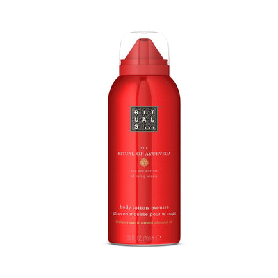 Boots Rituals The Ritual of Ayurveda Body Lotion Mousse Indian Rose & Sweet Almond Oil 150ml- Buy online at McGrocer