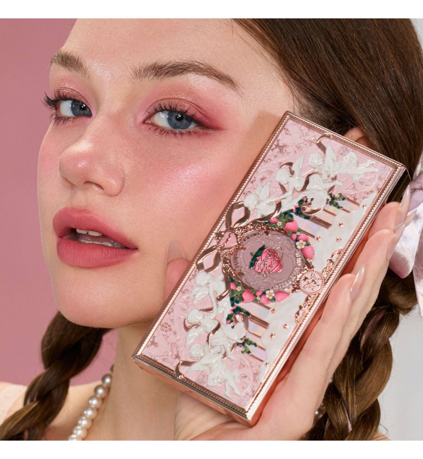 Flower Knows Strawberry Cupid makeup palette Cupid's Mischief (British brand)